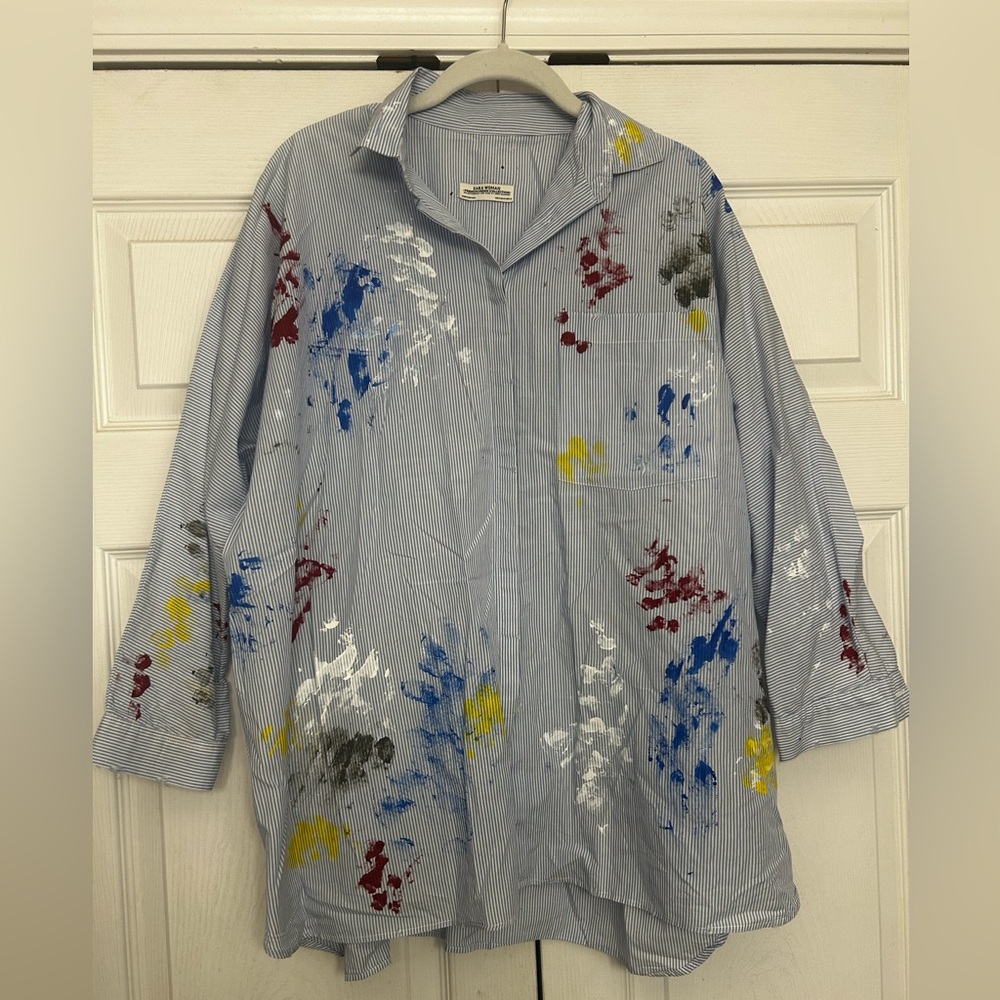 Zara “Artist” Button Down Shirt